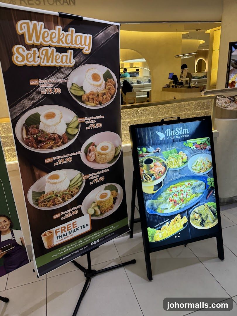 Restaurant Interior with Menu Boards