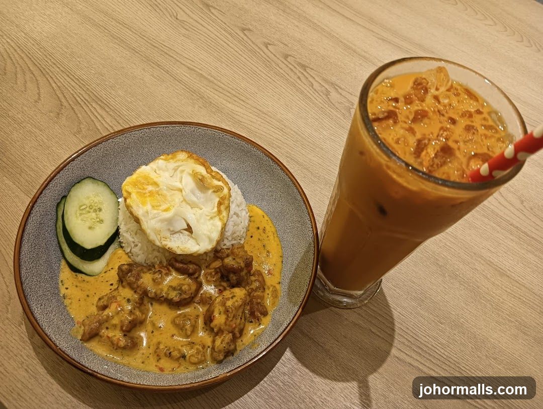 Food and Drink on Wooden Table