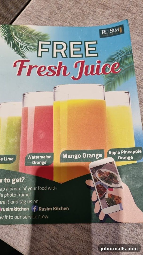Free Fresh Juice Promotion Poster