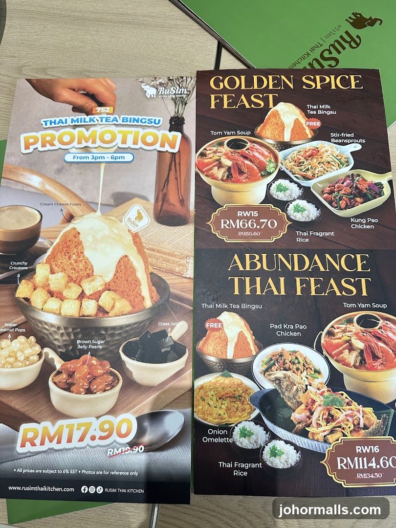 Restaurant promotional flyers