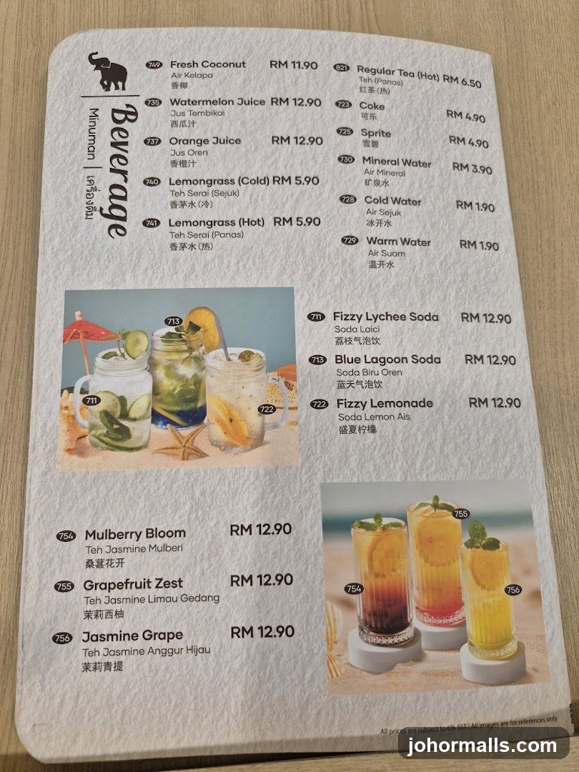 Beverage Menu