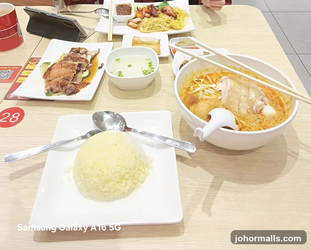 Dining Table with Asian Cuisine
