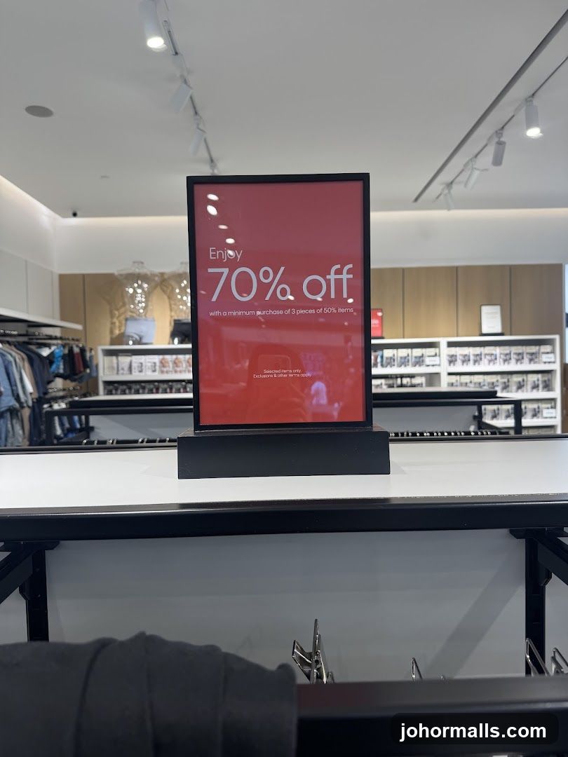 Store Interior Sale Signage