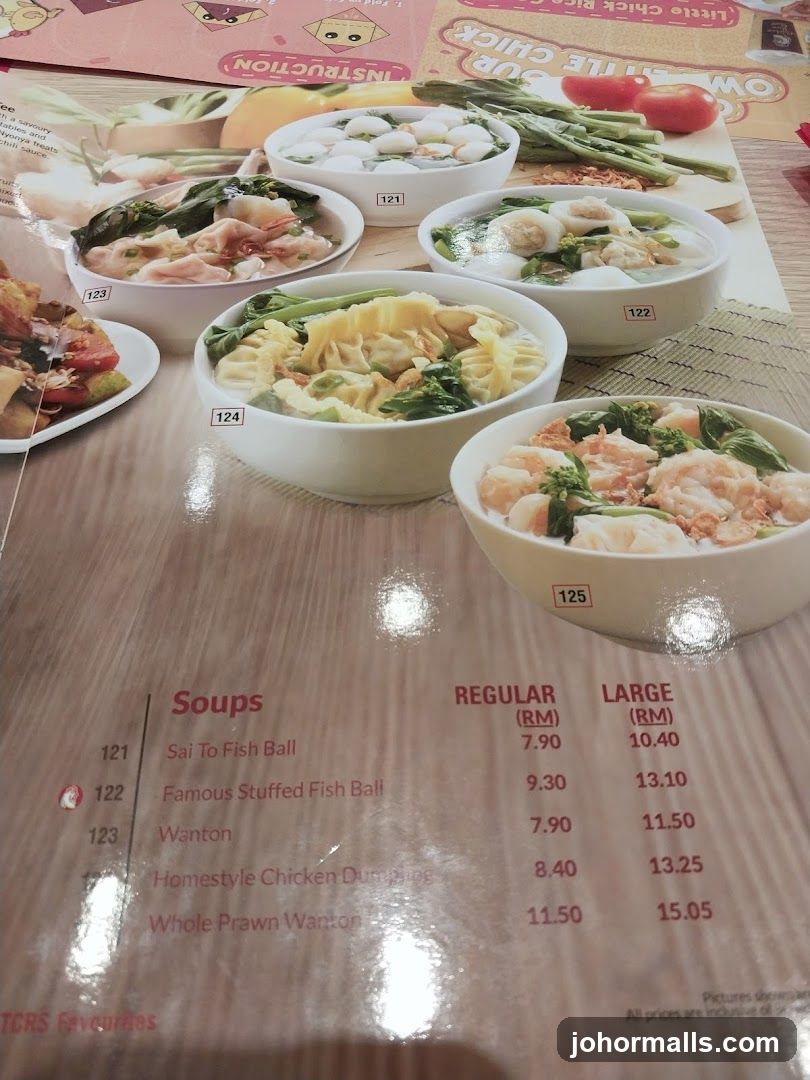 Soup Menu