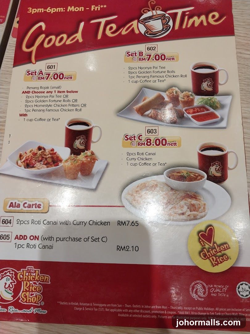 Good Tea Time Menu