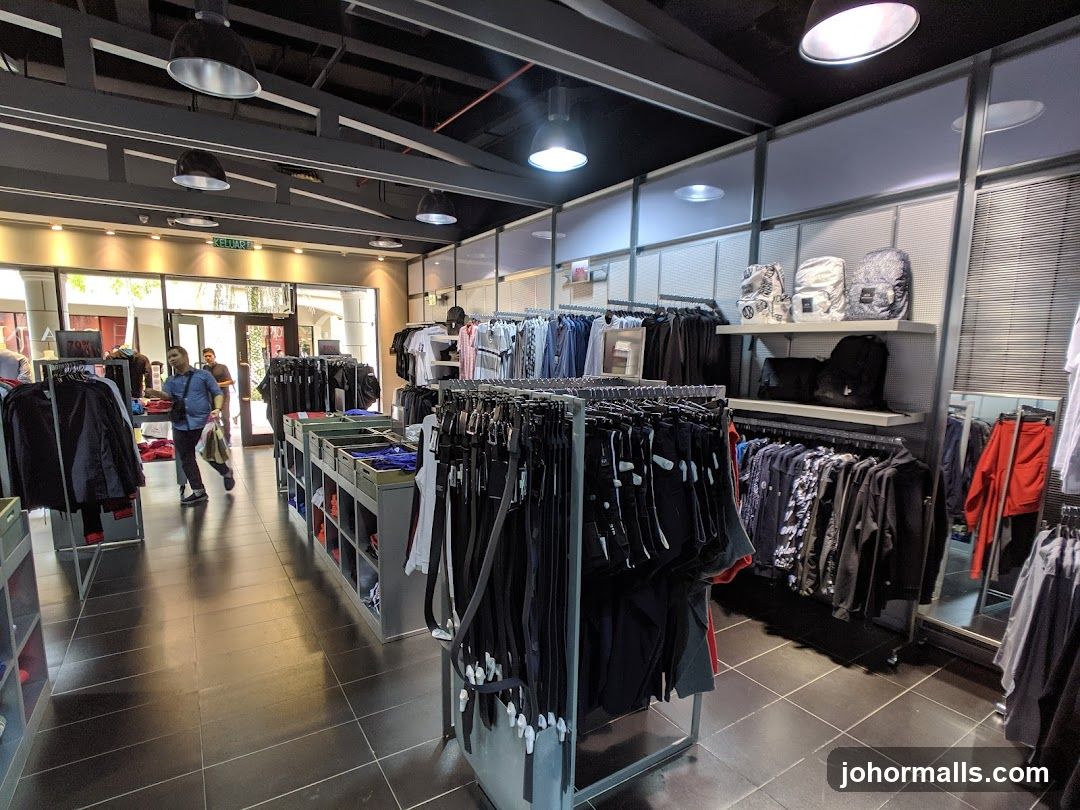 Interior of clothing store