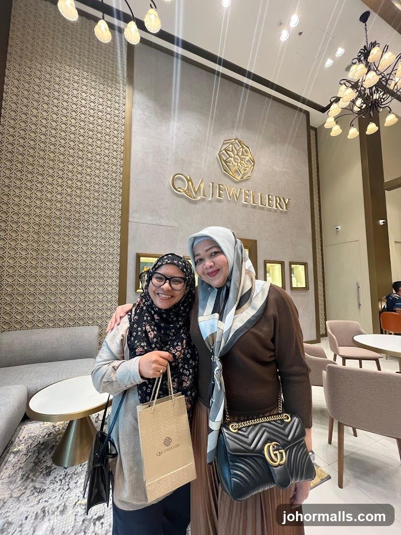 Two Women Posing in a Jewellery Store