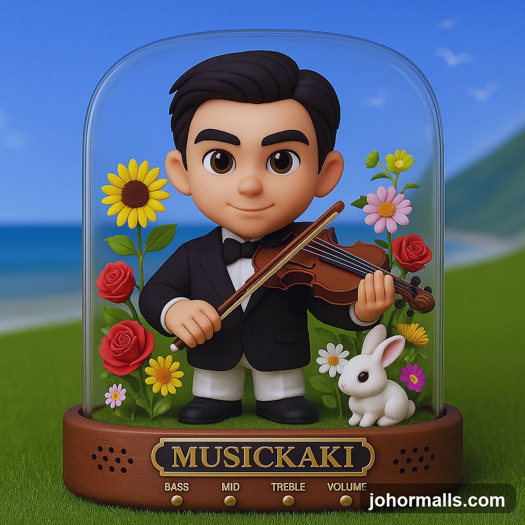 Musickaki figurine display