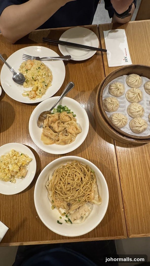 Dining table with Chinese dishes