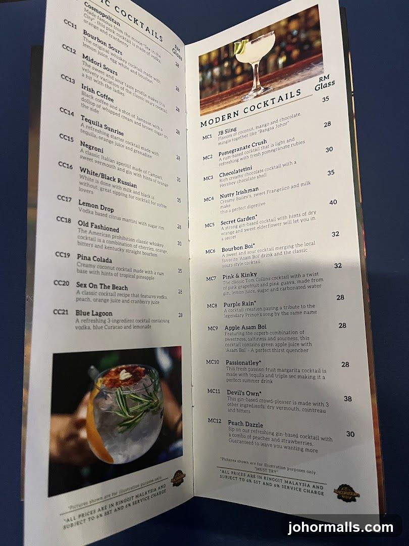Cocktail Menu