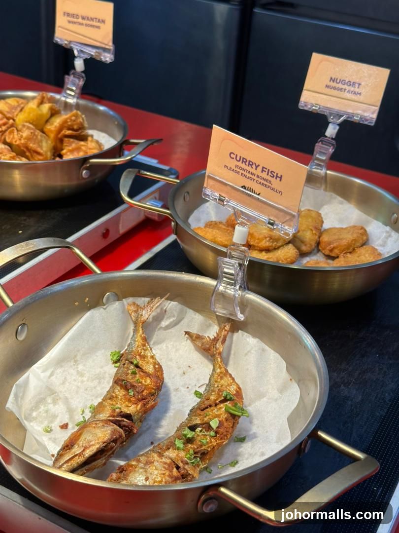 Food Display at a Restaurant Counter