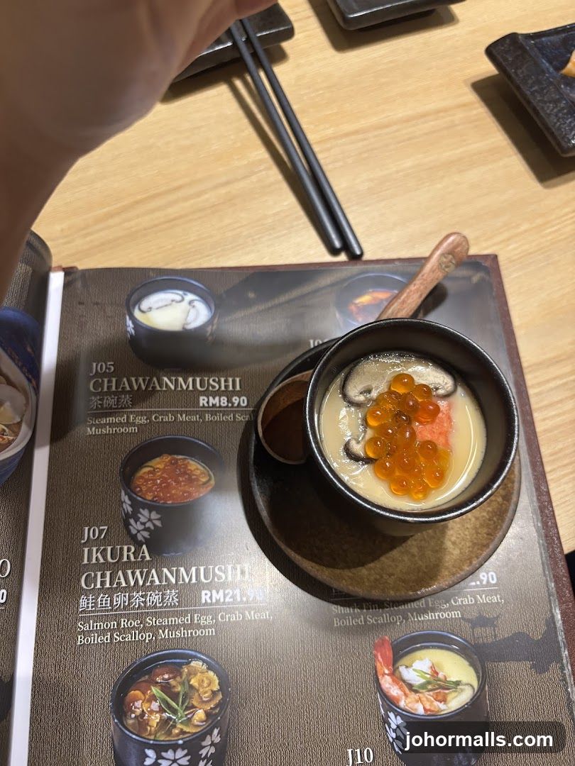 Chawanmushi Menu Items