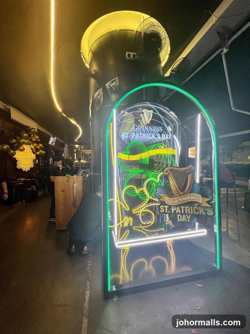 St. Patrick's Day Neon Display