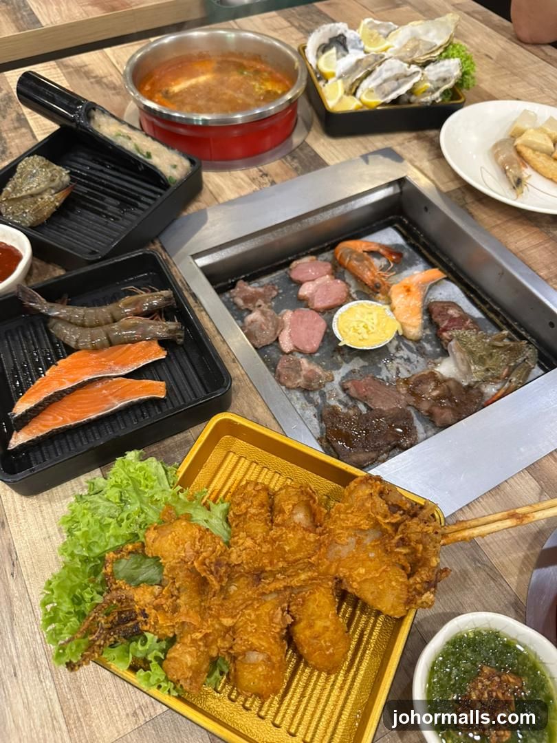 Grilled Seafood and Meat Grill Set