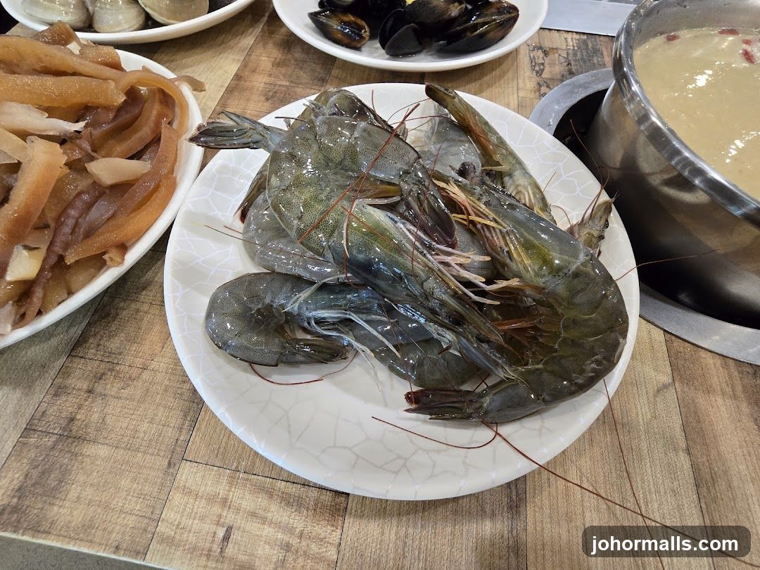 Seafood Platter on Wooden Table
