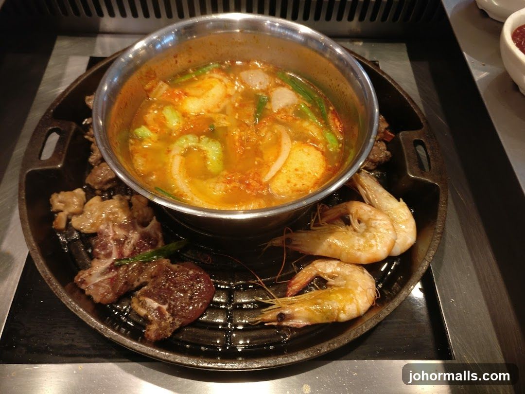 Grilled Seafood and Soup Set