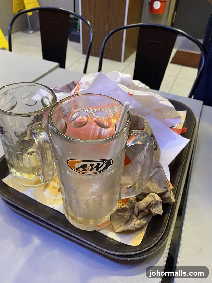 A&W Restaurant Interior
