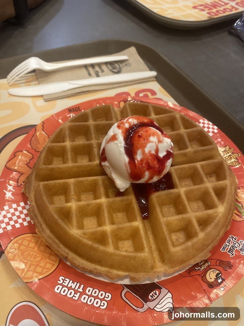Waffle with Ice Cream