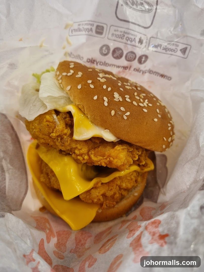 Chicken Burger in Paper Wrapper