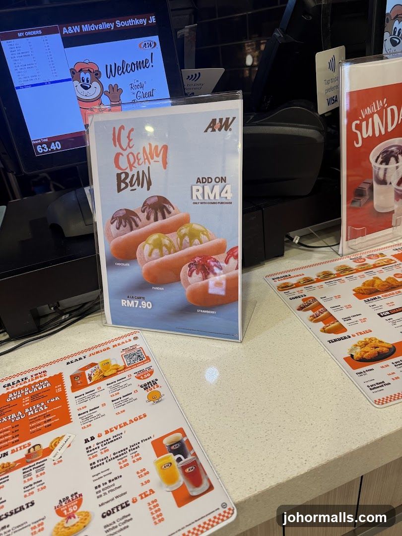 A&W Restaurant Counter Area