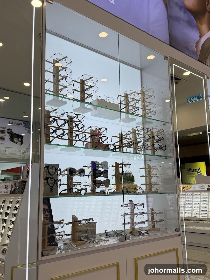 Eyewear Display in Retail Store
