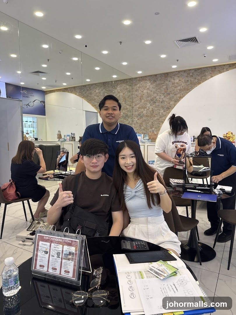 Interior of optical store