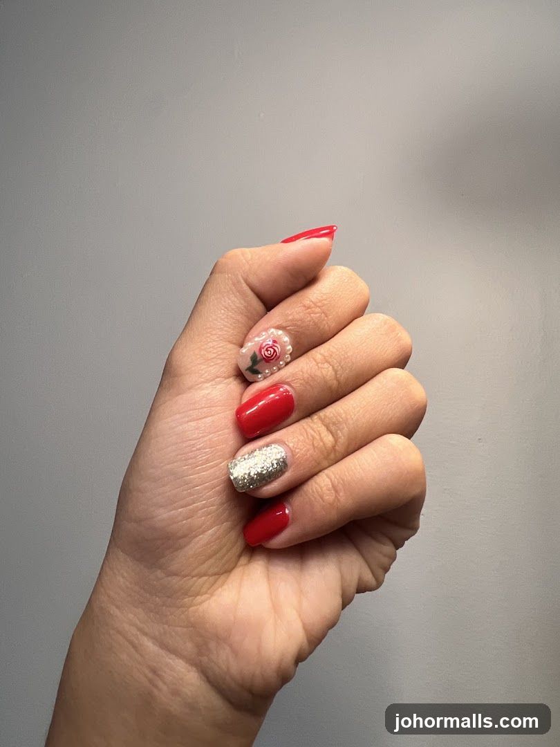 Hand with Nail Art