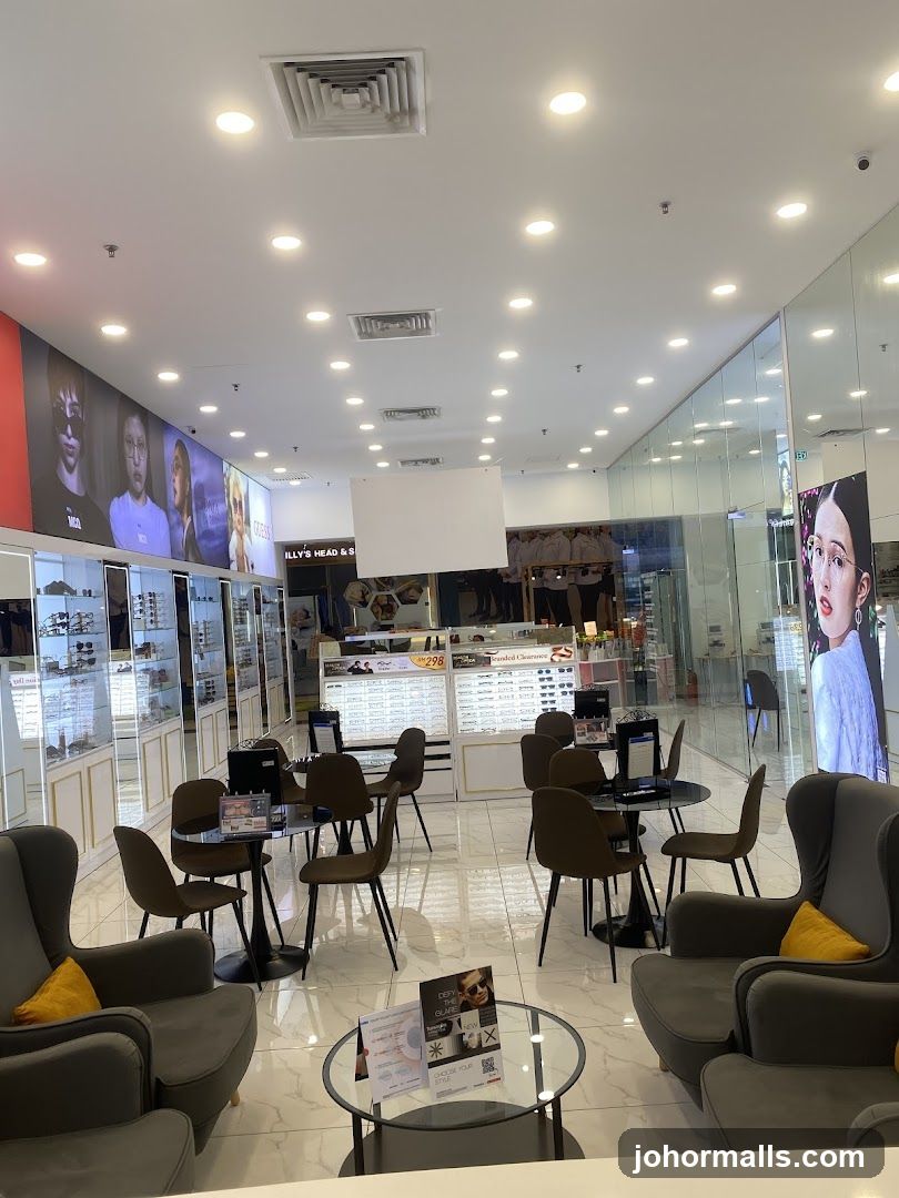Interior of optical store