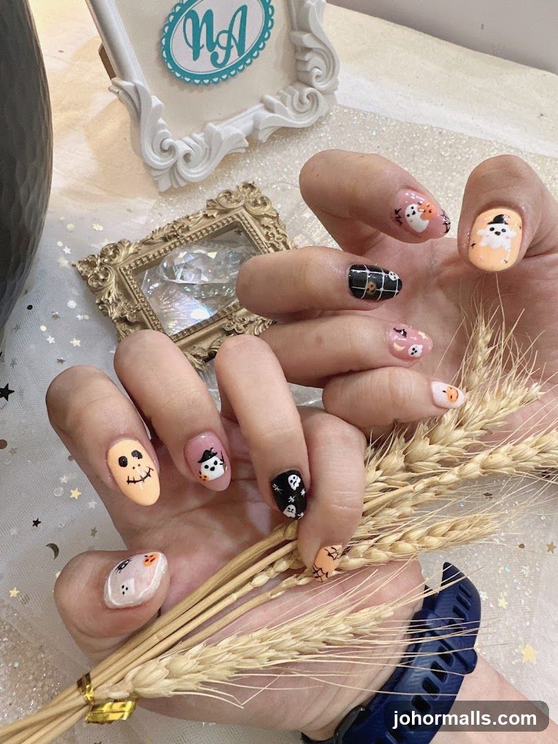 Halloween Nail Art Display