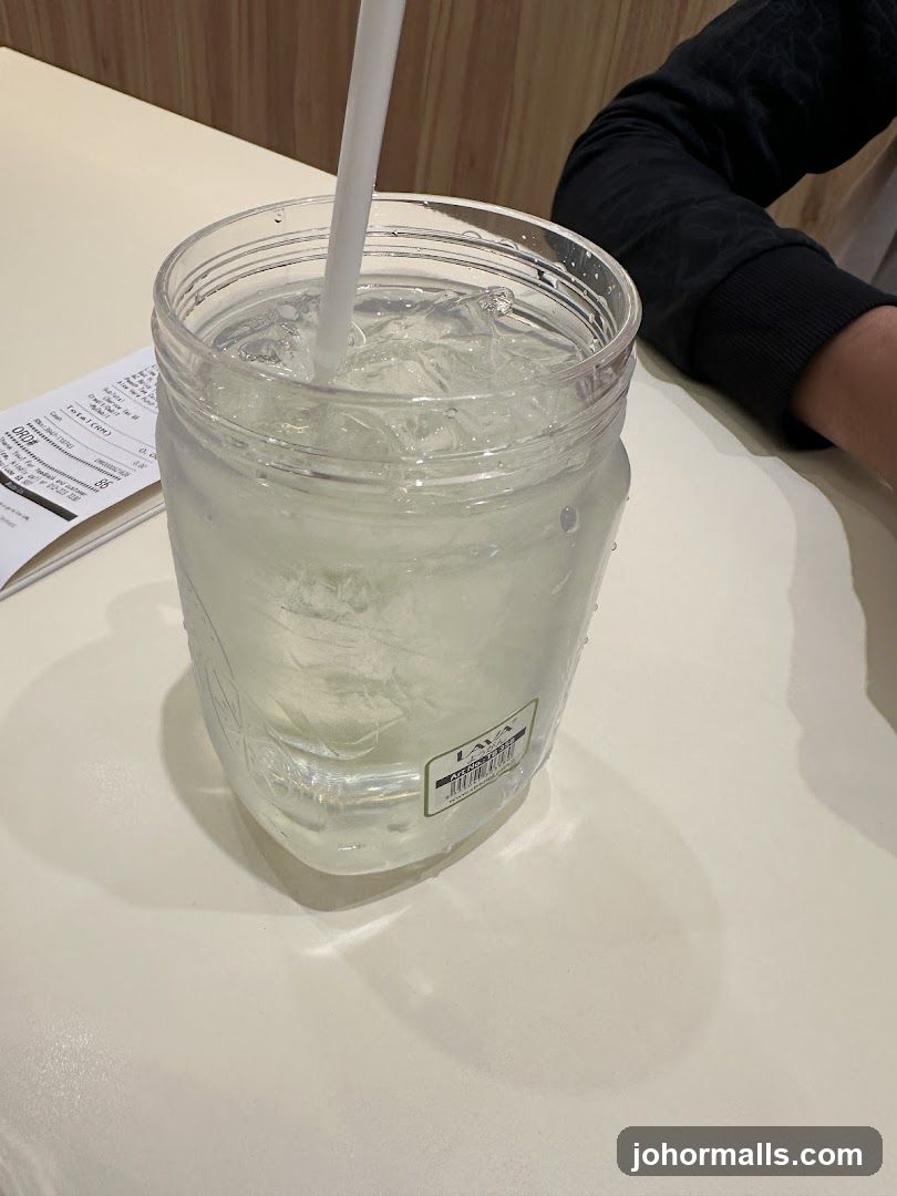 Tableside Drink with Receipt