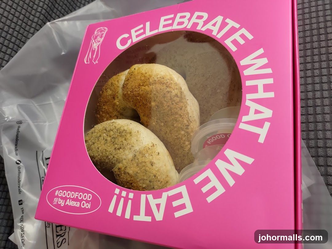 Pink Box with Bagels