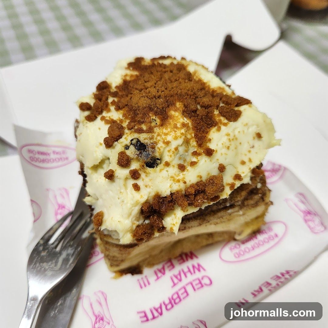 Cake Slice on Paper Wrapper