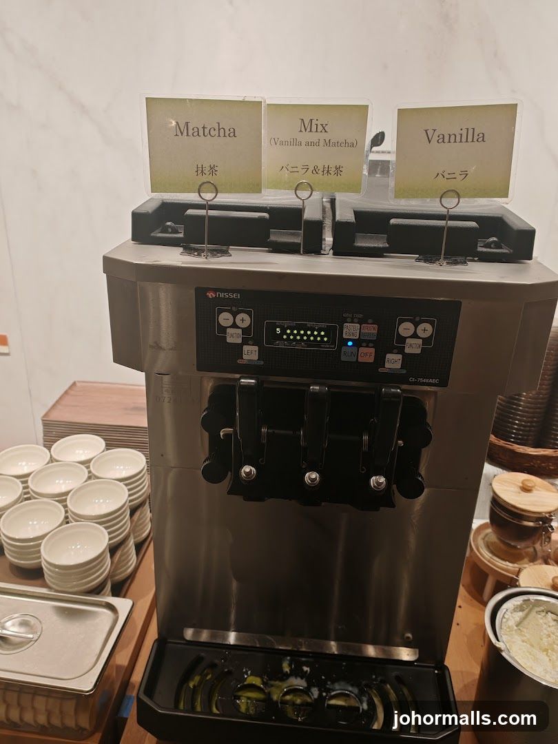 Ice Cream Dispenser at Food Service Counter
