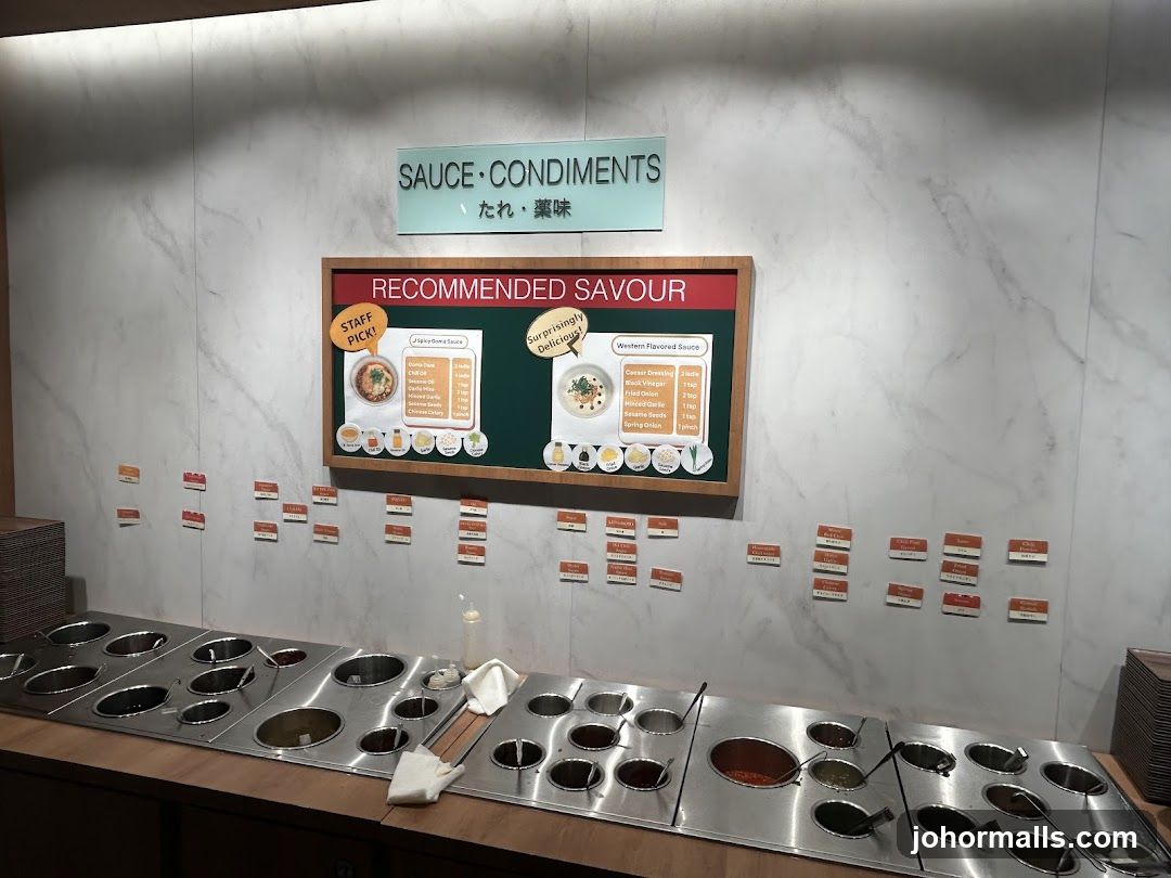 Sauce and Condiments Station