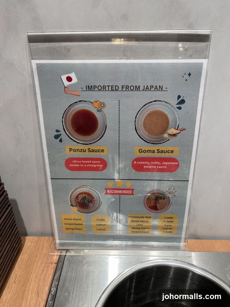 Japanese Sauce Information Board