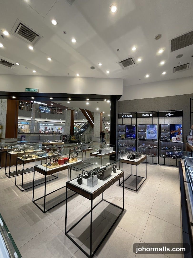Interior of a watch store
