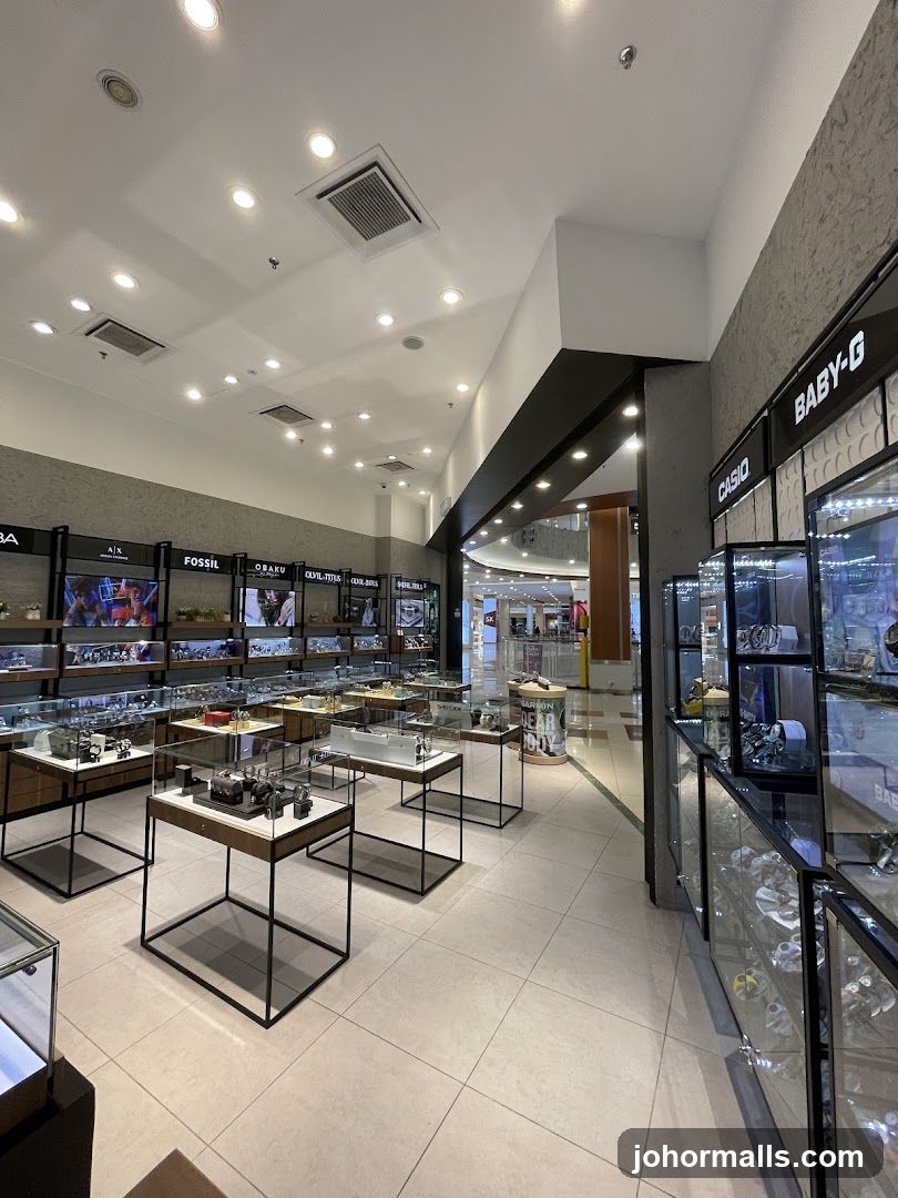 Interior of a watch store