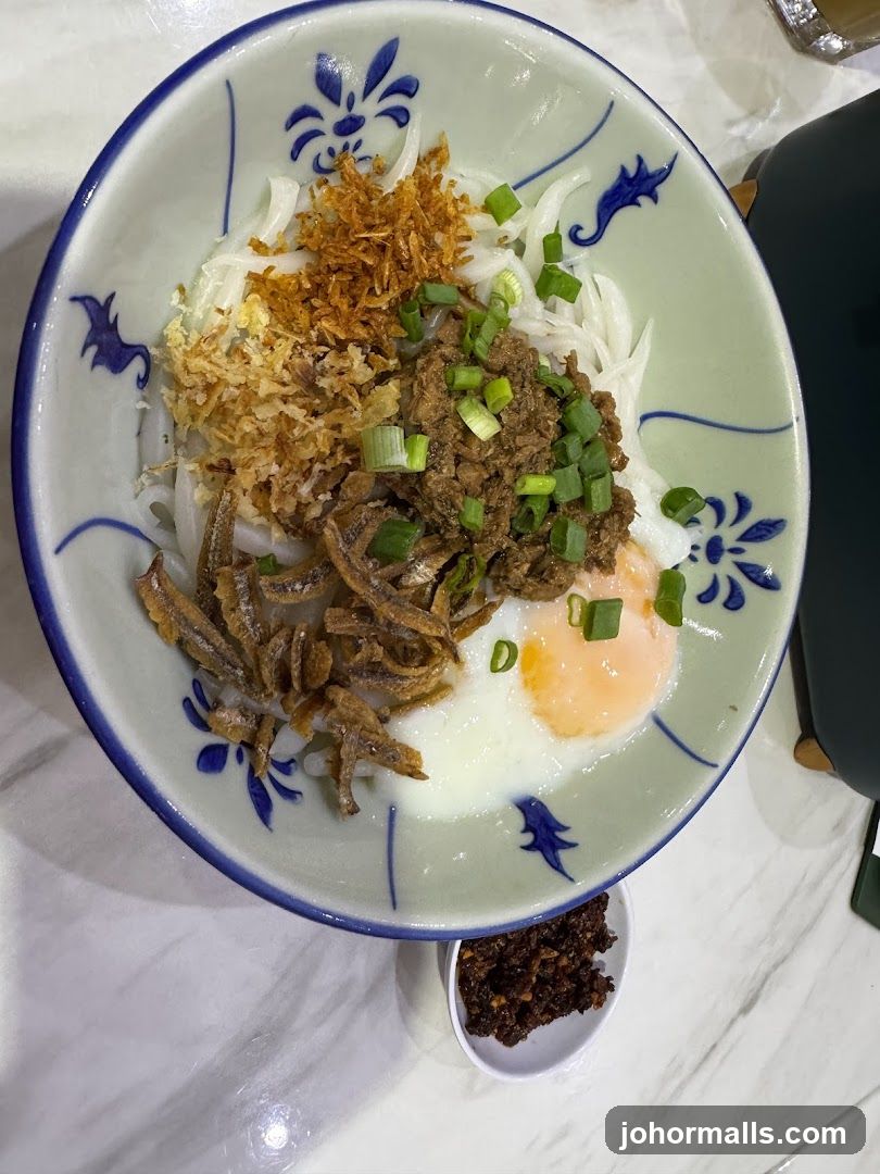 Bowl of Noodles with Toppings