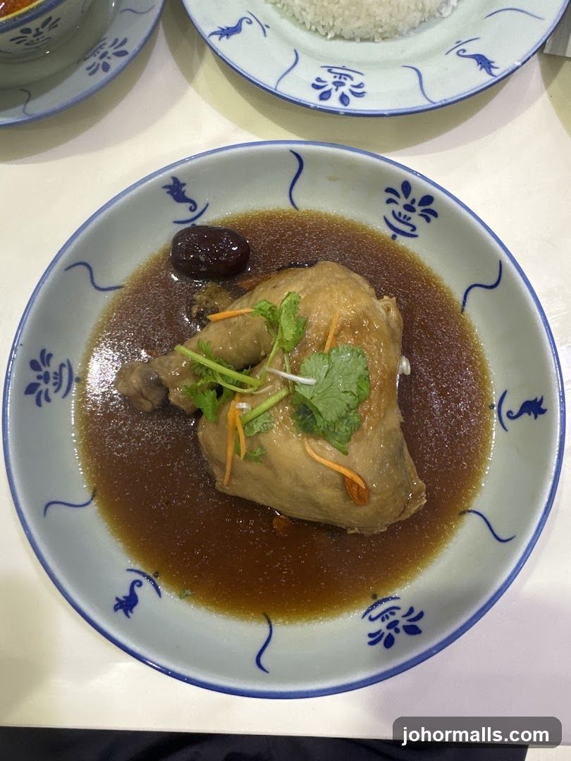 Dish served in a restaurant