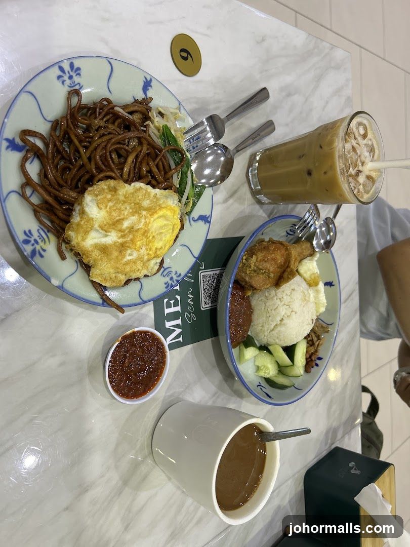 Table Setting with Food and Drink