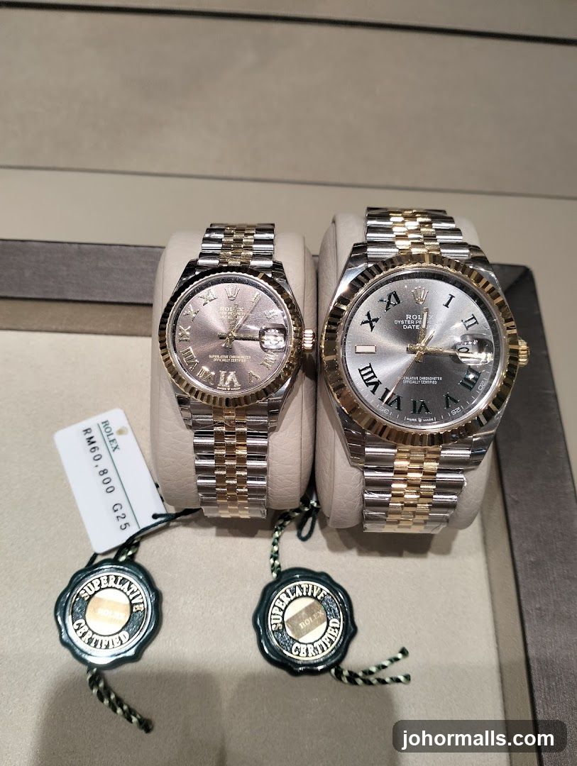 Rolex Watches Display