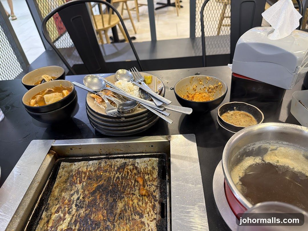 Restaurant Interior After Meal