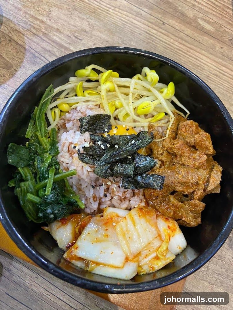 Bowl of Korean-style rice bowl