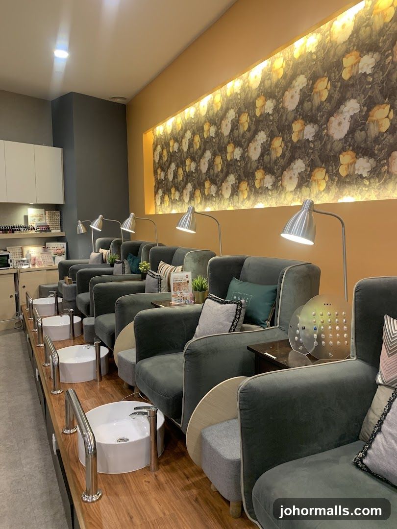 Interior of a nail salon