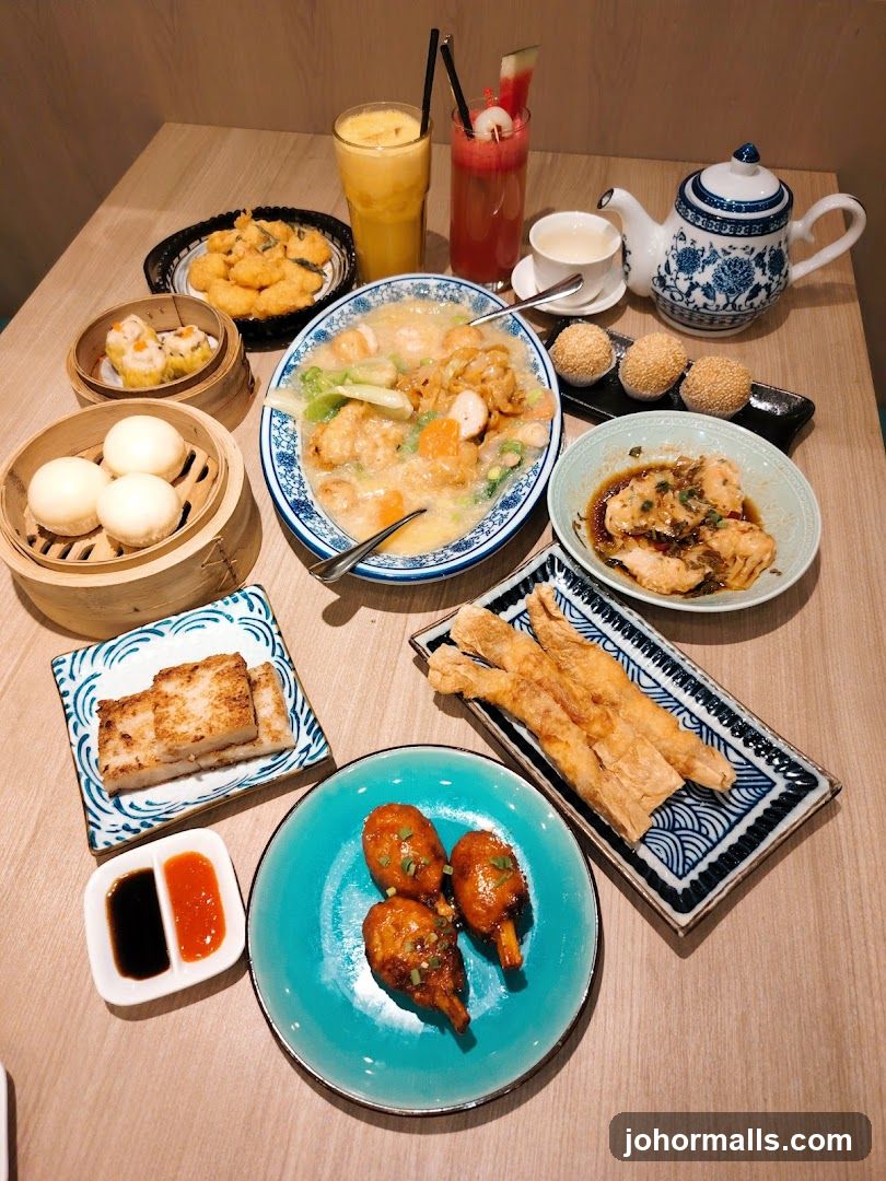 Dining Table with Chinese Cuisine