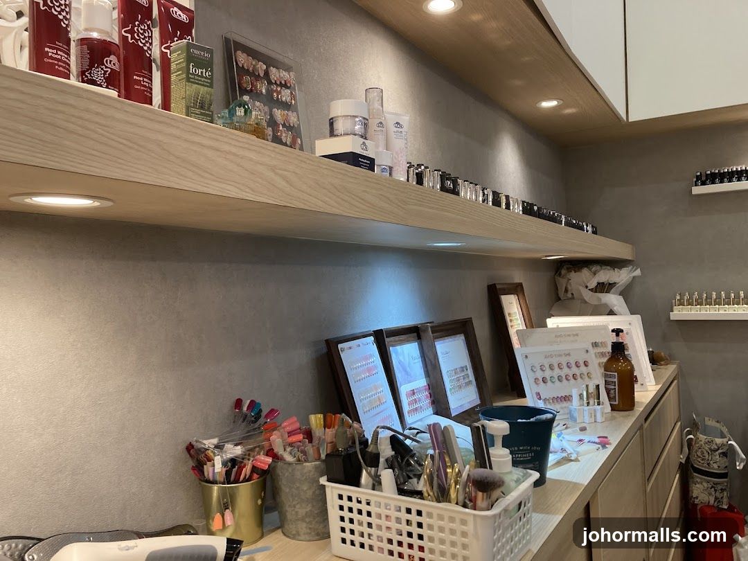 Interior of nail salon