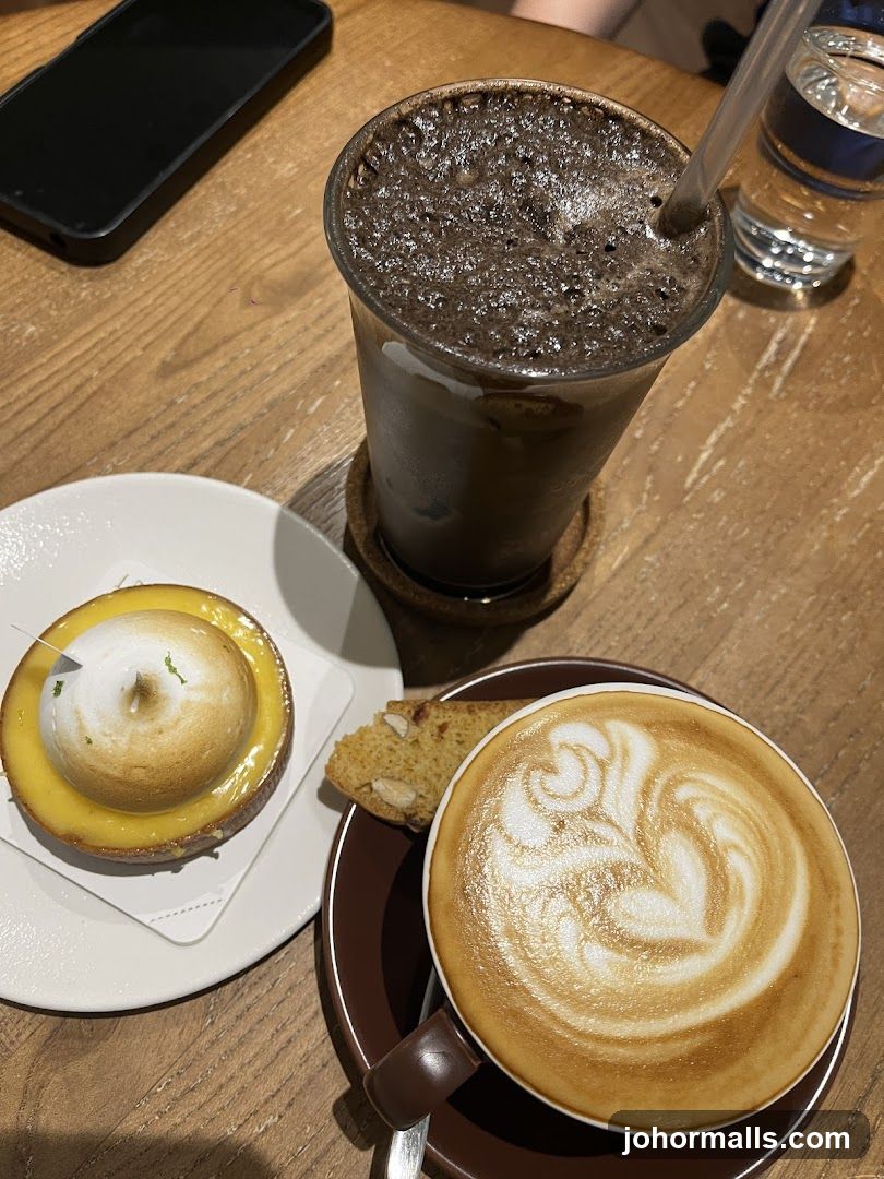 Coffee and Dessert at Café