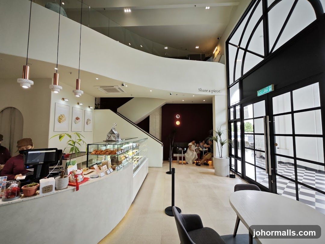 Interior of a modern café