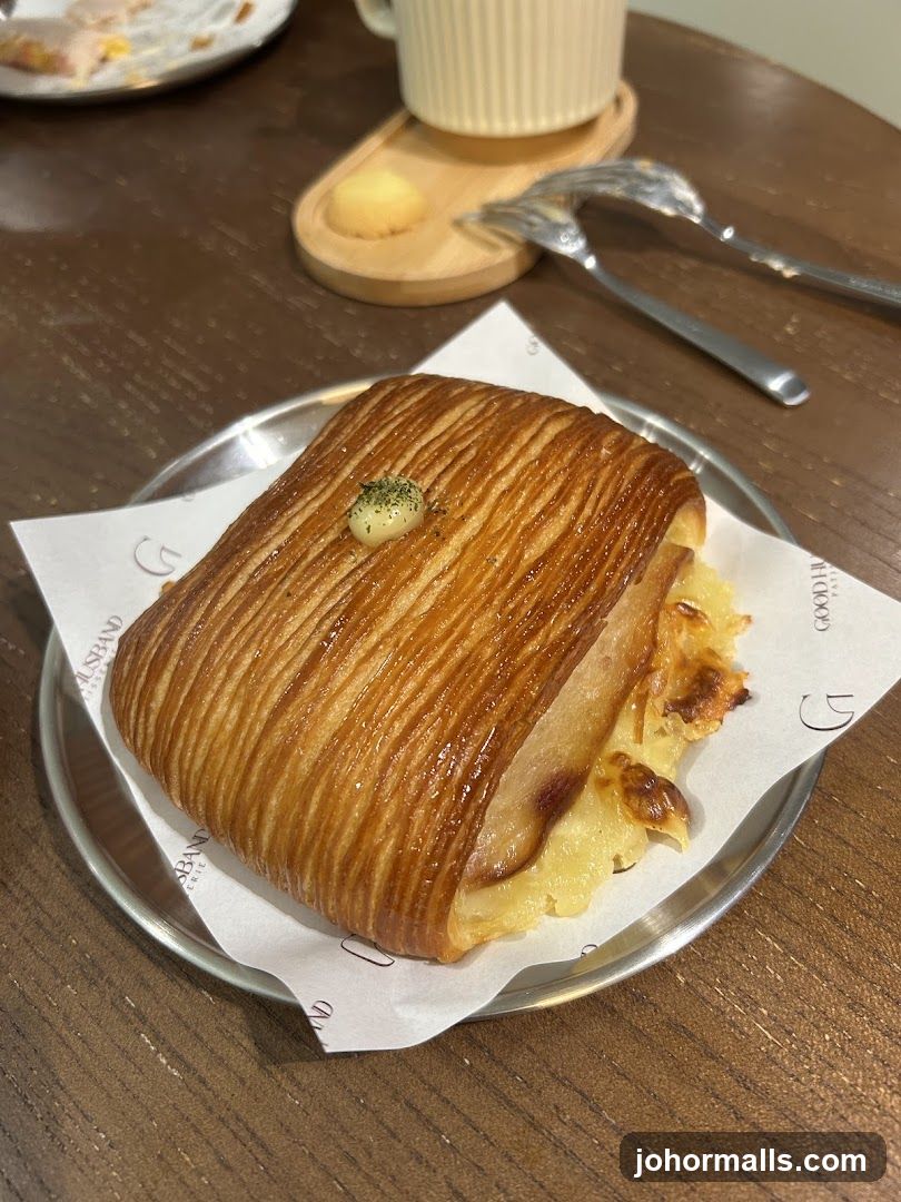 Bread on Plate at Café