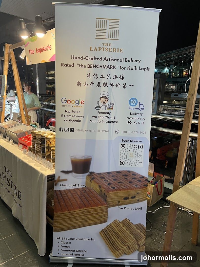 The Lapiserie promotional stand